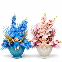 Midye Saksılı Bebek Tanzim